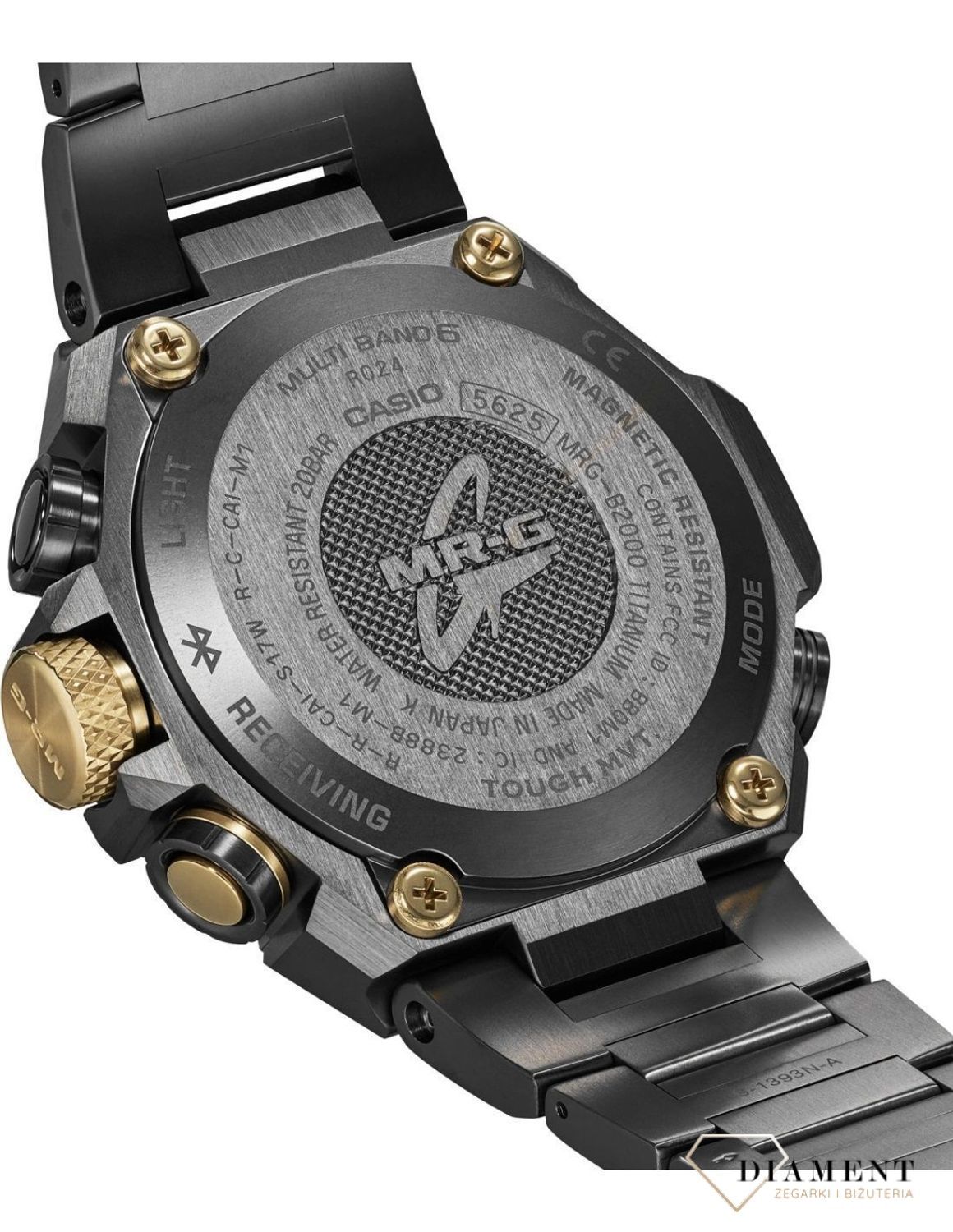 Zegarek Męski G-SHOCK Casio Solar Sapphire Titanium Bluetooth Waveceptor MRG B2000B 1A4DR.jpg